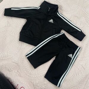 Adidas Tricot Black Tracksuit for Baby 0-3 Months